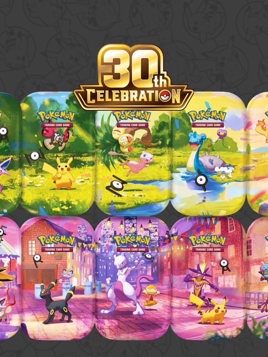Pokémon Center 30TH CELEBRATION 10x Mini Tin Collection