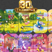 Pokémon Center 30TH CELEBRATION 10x Mini Tin Collection