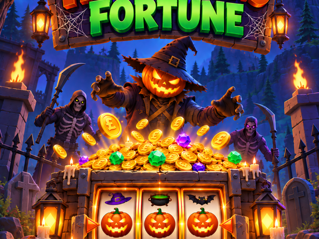 HALLOWEEN'S FORTUNE SLOTS! Just 20p a spin!