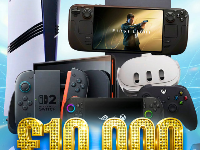 5p Tickets! £1000 YOUR CHOICE Console Bundle! £10,000 Gaming Prizes