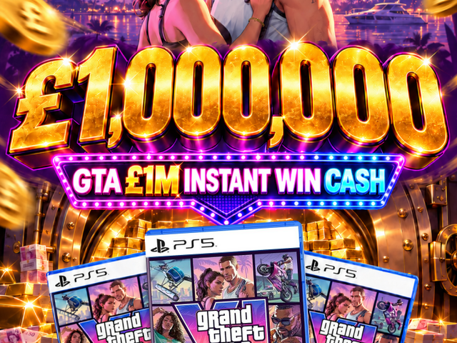 ULTIMATE £1,000,000 GTA VI & CASH 10p Scratch Card! 5000 COPIES TO BE WON!