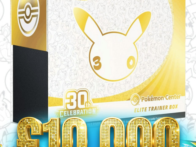 5p Tickets! Pokémon 30TH CELEBRATION ETB! £10,000 Pokémon Prizes