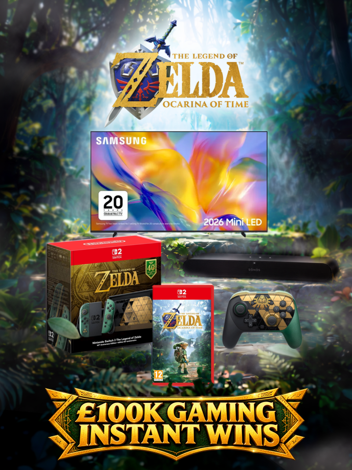 ZELDA MASTER CINEMA BUNDLE + £100K Gaming Instant Wins