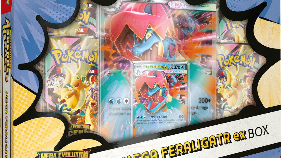 Ascended Heroes Mega Feraligatr EX Box
